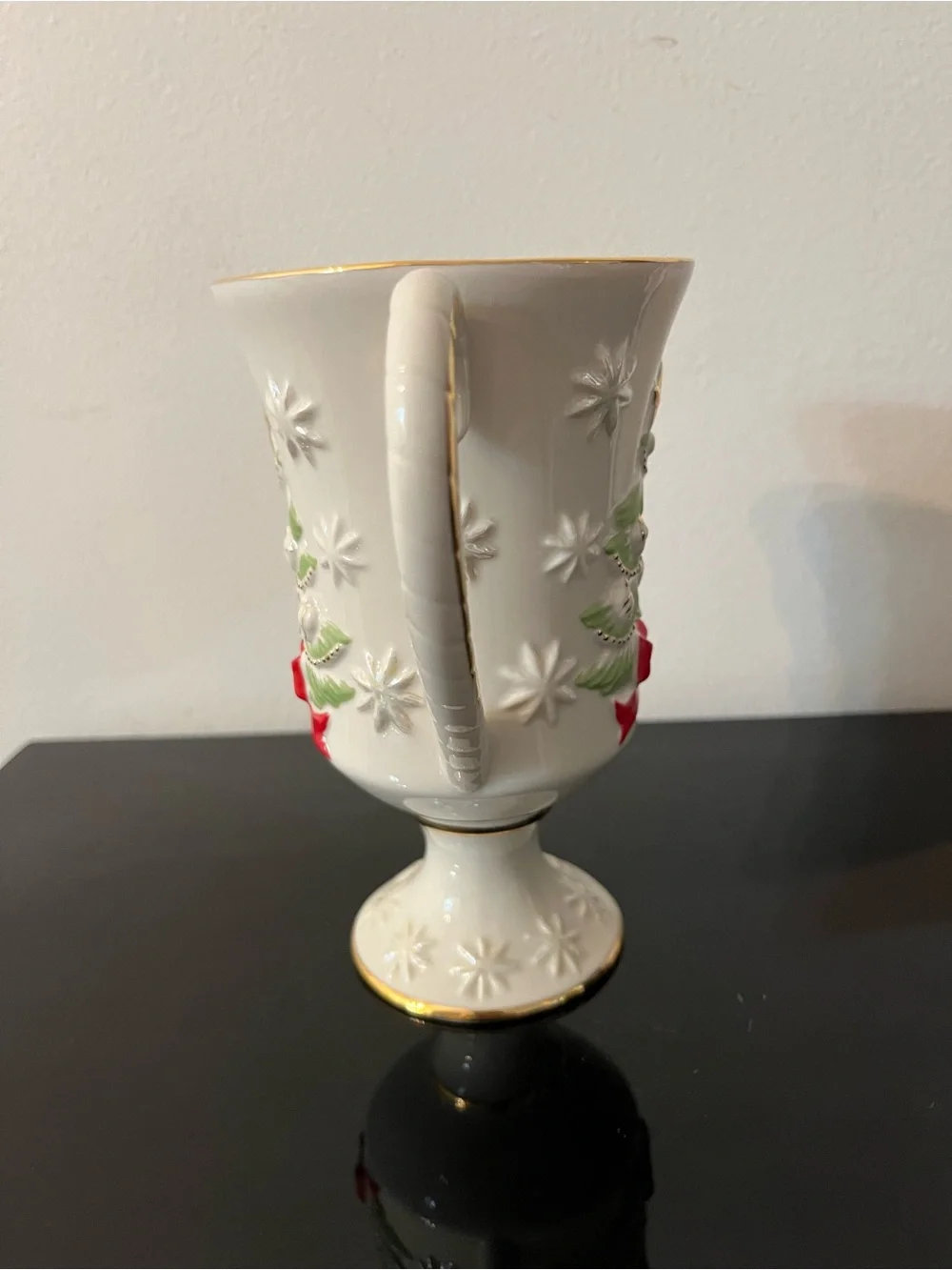 Lenox Very Merry Personalized Pedestal Porcelain Christmas Mug - Barb
